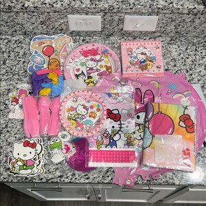 Hello Kitty Party Set - Pink and White